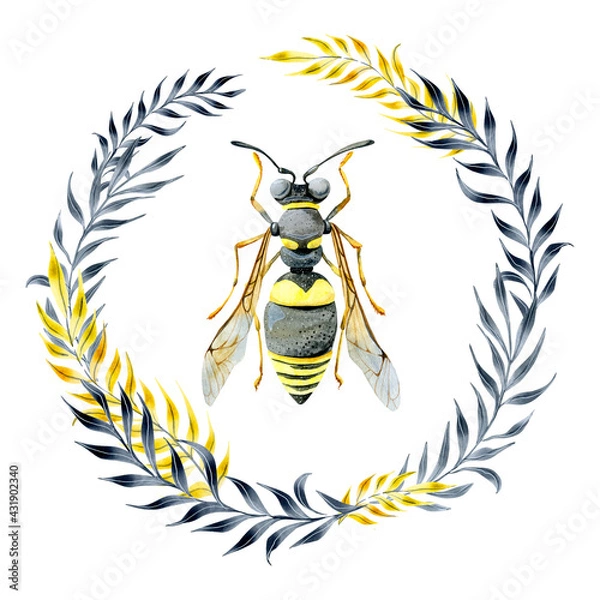 Fototapeta bee illustration