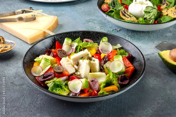 Fototapeta mixed cheese salad