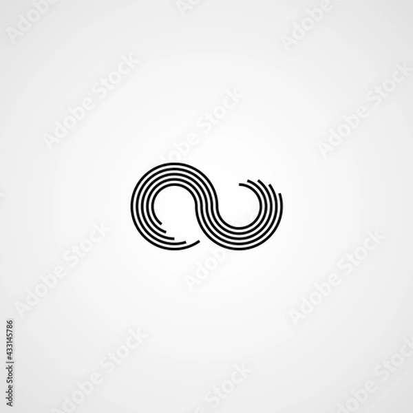 Fototapeta Infinity symbol. Vector illustration. Line icon