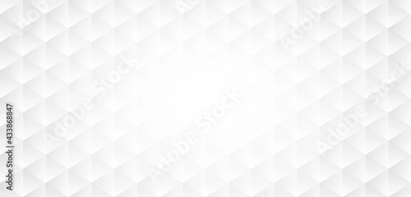 Fototapeta Abstract. Geometric shape white background. light and shadow . Vector.