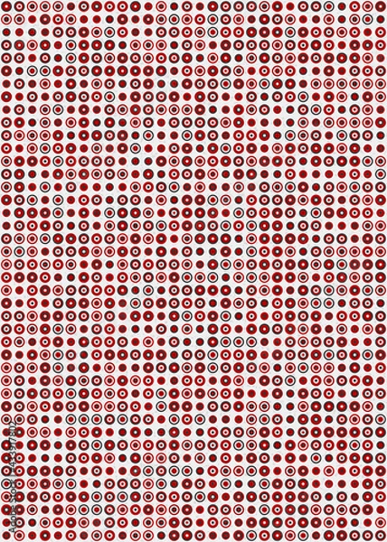 Fototapeta Abstract Geometric Pattern generative computational art illustration