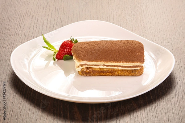 Fototapeta Sweet and soft Tiramisu dessert