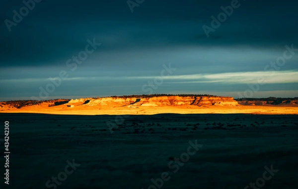 Fototapeta Sunset over the desert