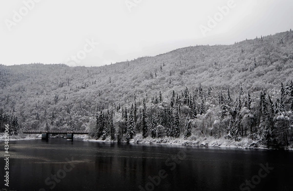 Fototapeta A river and a Winter