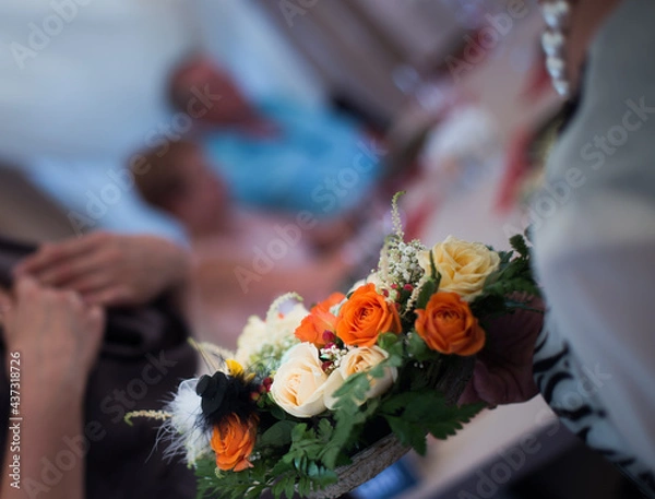 Fototapeta wedding bouquet on the table