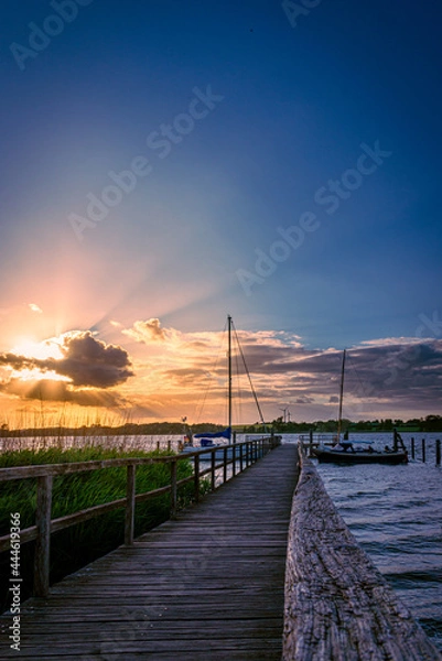 Fototapeta Abendstimmung an der Schlei