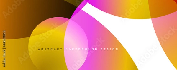 Fototapeta Trendy simple fluid color gradient abstract background. Mixing of colors and lines. Vector Illustration For Wallpaper, Banner, Background, Landing Page