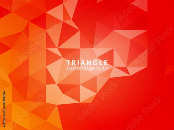 Fototapeta Vector of modern abstract triangular background - Vector