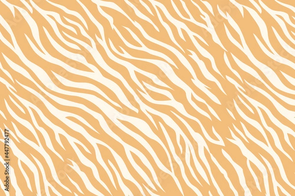 Fototapeta Zebra skin afro print seamless pattern. Abstract girlish fashion animal print.