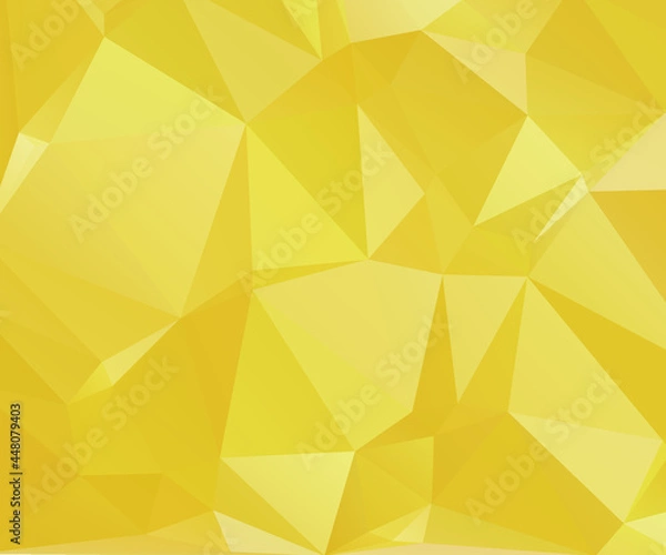 Fototapeta Yellow Abstract Color Polygon Background Design, Abstract Geometric Origami Style With Gradient