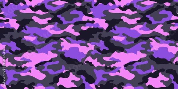 Fototapeta vector camouflage pattern for clothing design. Trendy camouflage military pattern