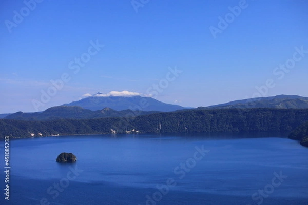 Fototapeta Mt.Shari trekking in summer, 　夏の斜里岳トレッキング