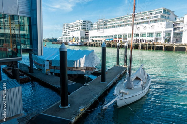 Obraz ニュージーランドのオークランドの観光名所を観光している風景 Scenery of sightseeing in Auckland, New Zealand.