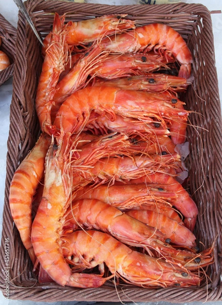 Fototapeta fruits de mer / crevettes