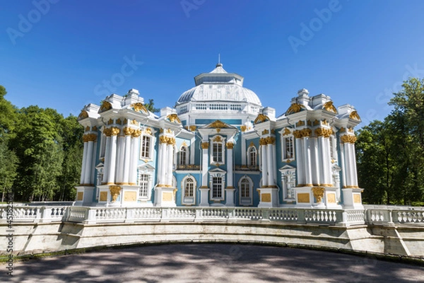 Fototapeta Hermitage Pavilion in Catherine Park at Tsarskoye Selo (Pushkin), St. Petersburg, Russia