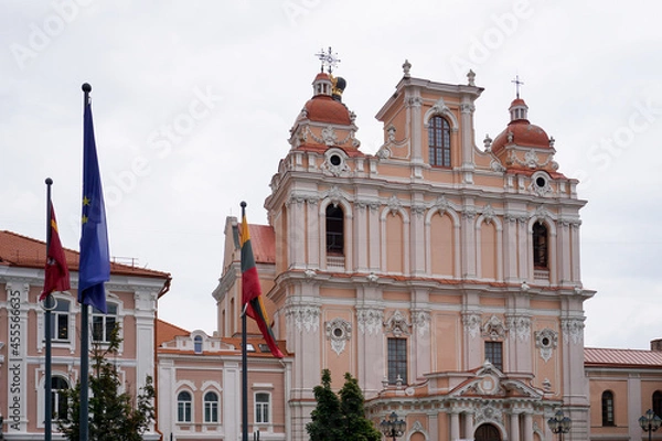 Obraz view of the Church of Saint Casimir in Old Town Vilnius