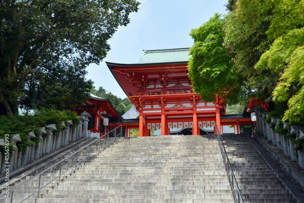 Fototapeta 近江神宮　楼門　滋賀県大津市