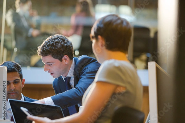 Fototapeta Business people working in office