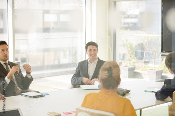 Fototapeta Business people in conference room meeting