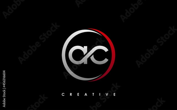 Fototapeta AC Letter Initial Logo Design Template Vector Illustration