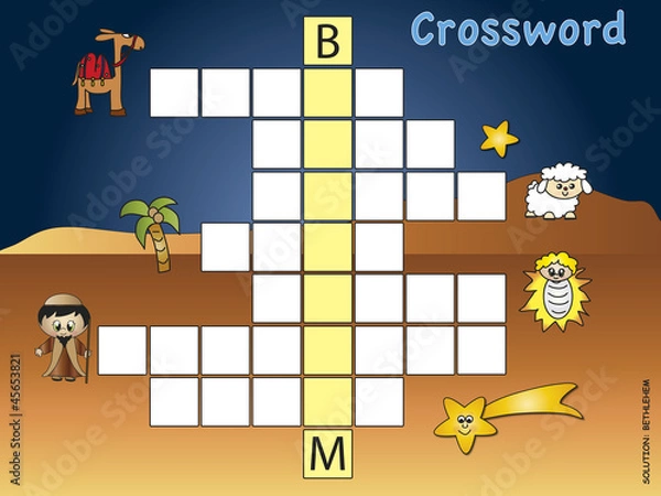 Fototapeta crossword christmas