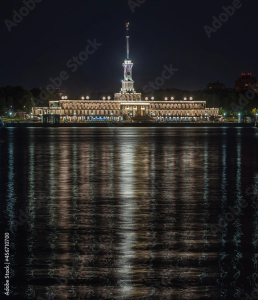 Fototapeta North River Terminal or Rechnoy Vokzal in Moscow, Russia