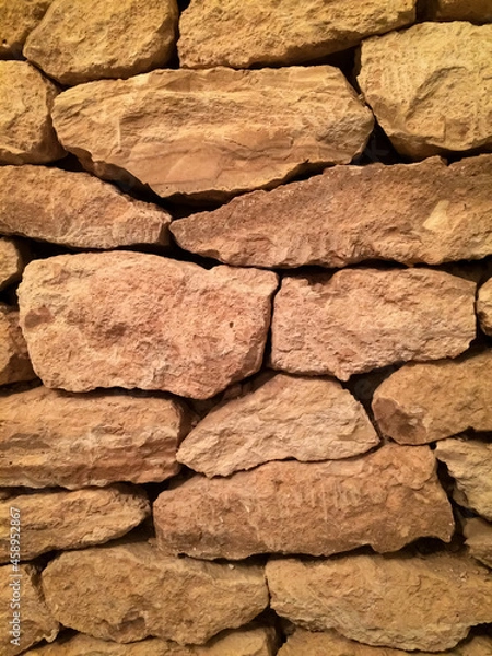 Fototapeta Mediterranean Stone Wall.