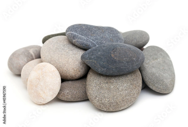 Fototapeta stones isolated on white background