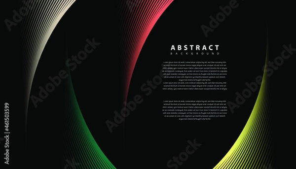 Fototapeta Abstract colorful wave line vector background. Line curve modern design for your ideas, Banners, Placards, Posters. Eps10 vector template.