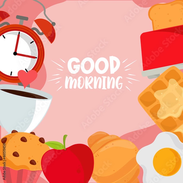 Fototapeta good morning poster