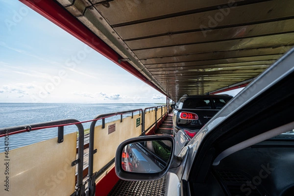 Obraz On the Car Train to Sylt, Germany