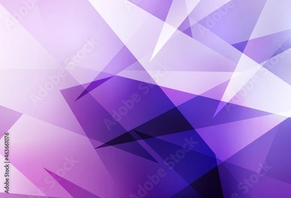 Fototapeta Light Purple, Pink vector layout with lines, triangles.