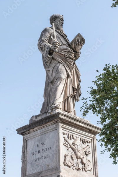 Fototapeta detalle de Estatuas Ponte Sant´Angelo