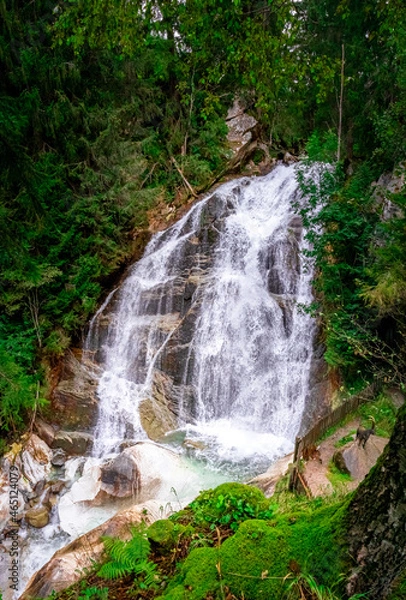 Fototapeta Frankbach Waterfalls in the Valle Aurina in South Tyrol