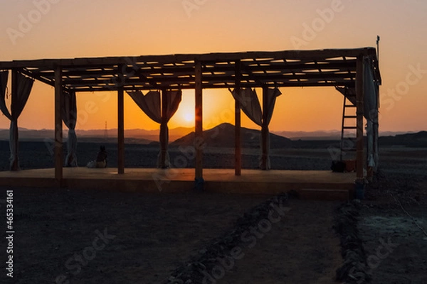 Fototapeta sunset on the beach