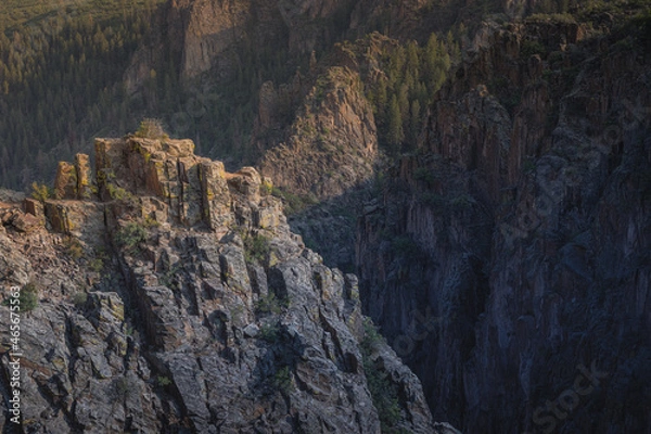 Fototapeta Beautiful views of Black Gunnison Canyon, Colorado.