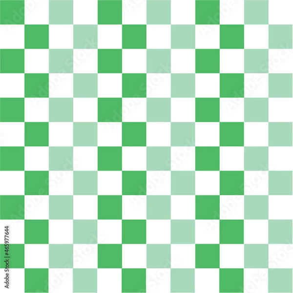 Fototapeta seamless checkered mesh pattern repeating green square background plaid