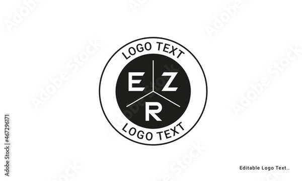 Fototapeta Vintage Retro FZR Letters Logo Vector Stamp	