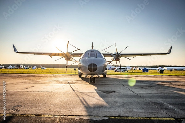 Fototapeta airplane on the ground