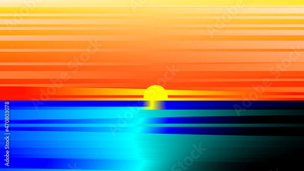 Fototapeta A simple design of sunset background