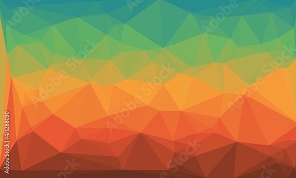 Fototapeta vibrant abstract multicolored background with poly pattern