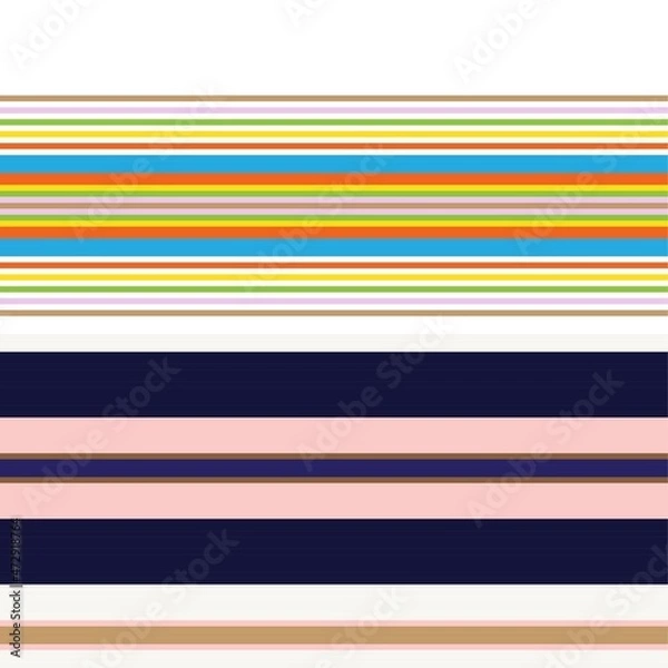 Fototapeta Double Rainbow Striped seamless pattern design