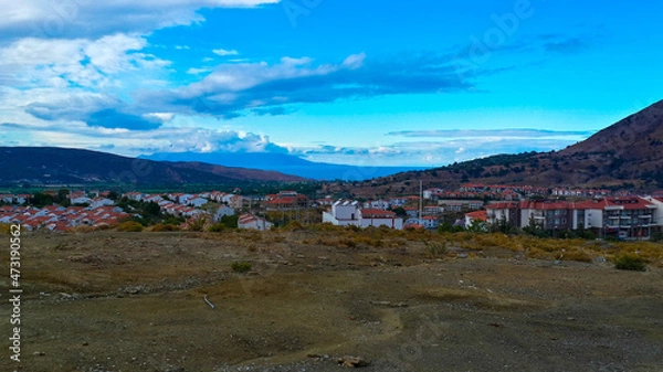 Fototapeta landscape with mountains