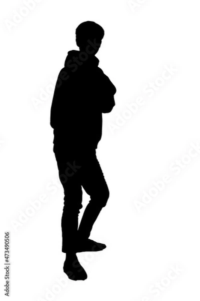 Fototapeta silhouette of a person