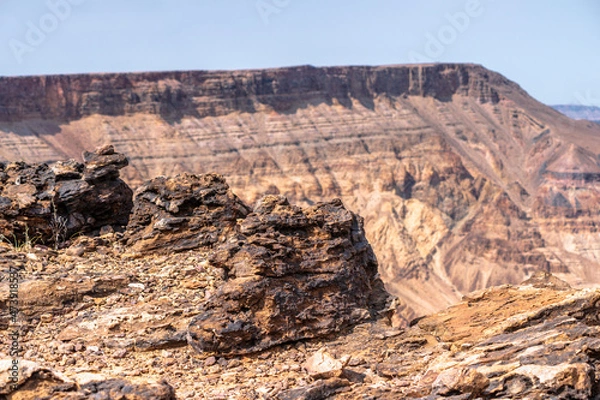 Fototapeta harsh rocky land