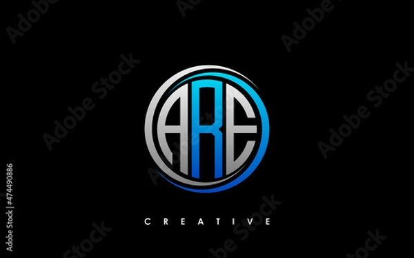 Fototapeta ARE Letter Initial Logo Design Template Vector Illustration