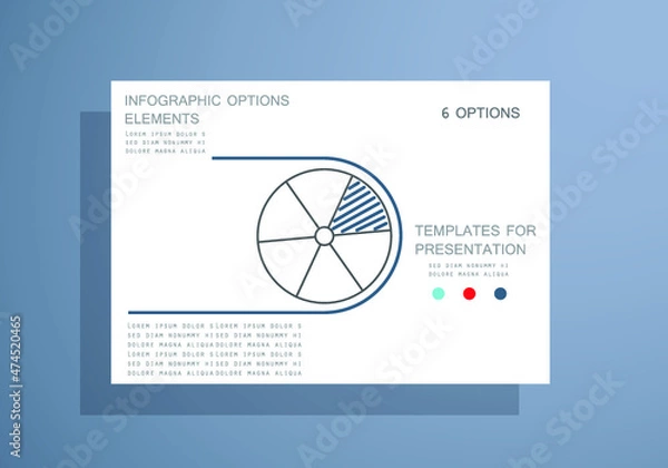 Fototapeta Templates for business data visualization