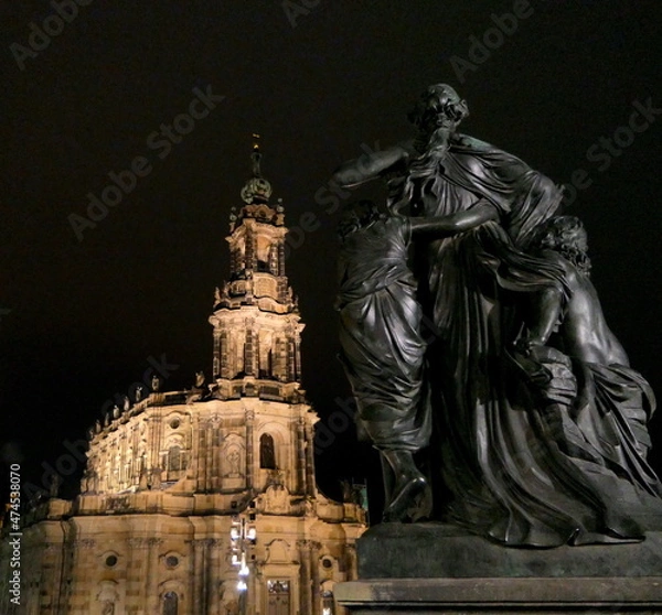 Fototapeta Figuren am Residenzschloss Dresden