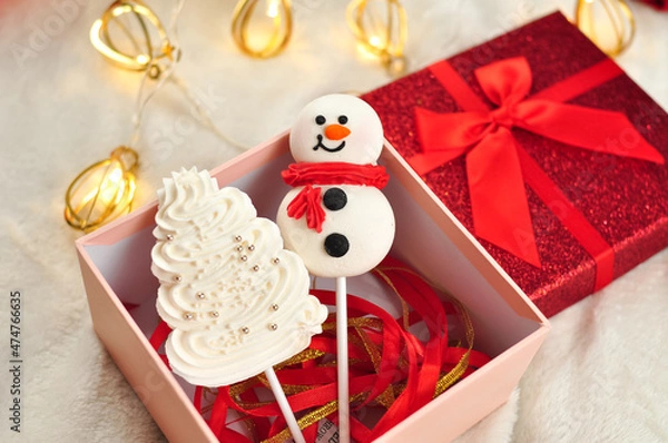 Fototapeta christmas cookies and gifts