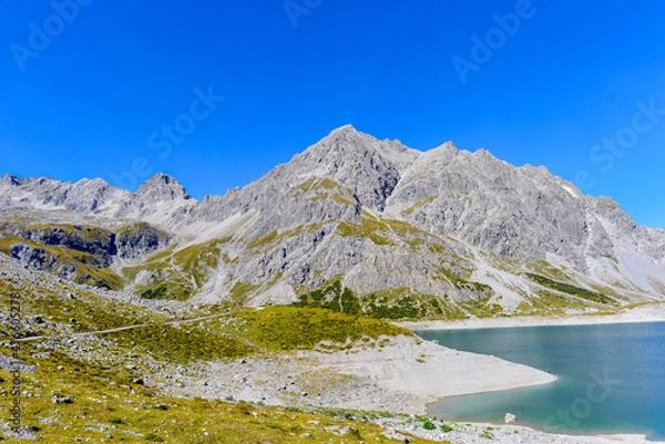 Fototapeta Lünersee Vandans/Vorarlberg-Österreich